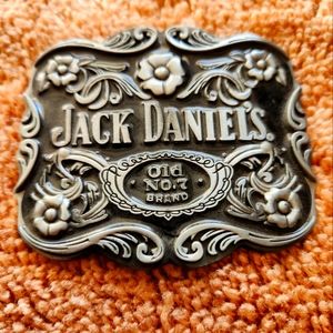 Jack Daniel's Old No. 7 Tennessee Whiskey Collectible Belt Buckle Black